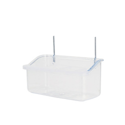 Panama Pet Karmidło do klatki dla ptaków przezroczyste 11,5x6x5,5cm