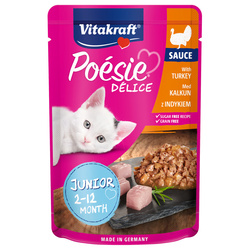 Vitakraft Poesie 85g Deli Sauce Junior Indyk