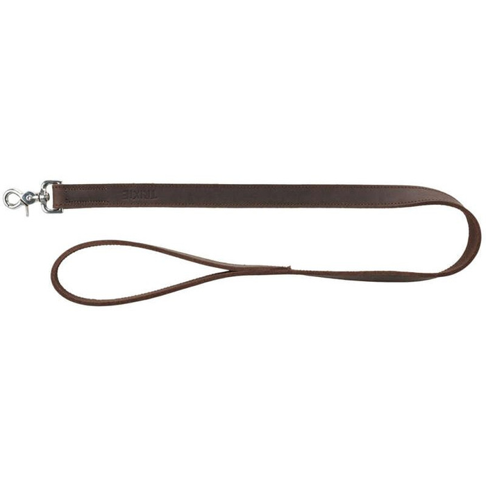 Trixie Smycz Rustic z grubej skóry L-XL: 1m/25mm ciemnobrązowa