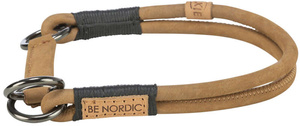 Trixie Obroża zaciskowa Be Nordic L-XL: 55cm/10mm brązowa skórzana