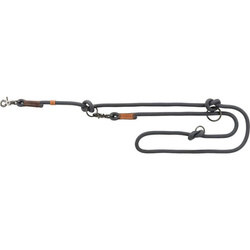 Trixie Smycz regulowana Be Nordic S-M: 2m/8mm ciemnoszara/brązowa