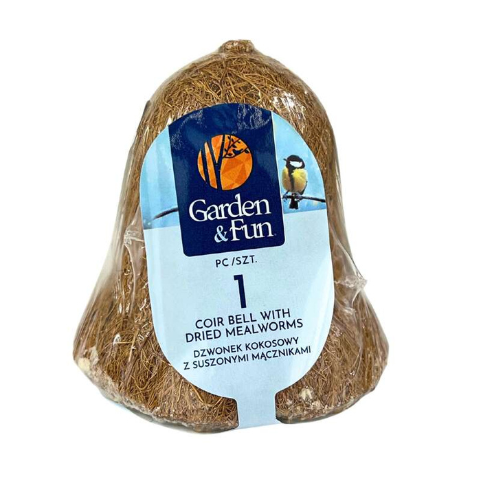 Garden&Fun Dzwonek tłuszczowy z larwami mącznika z włókna kokosowego 250g