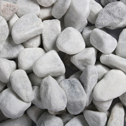 AquaDella Gravel Carrara White żwirek do akwarium biały 12-16 mm 2 kg