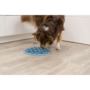 Trixie Slow Feeding Pillars niebieska TPE 38cm miska spowalniająca jedzenie
