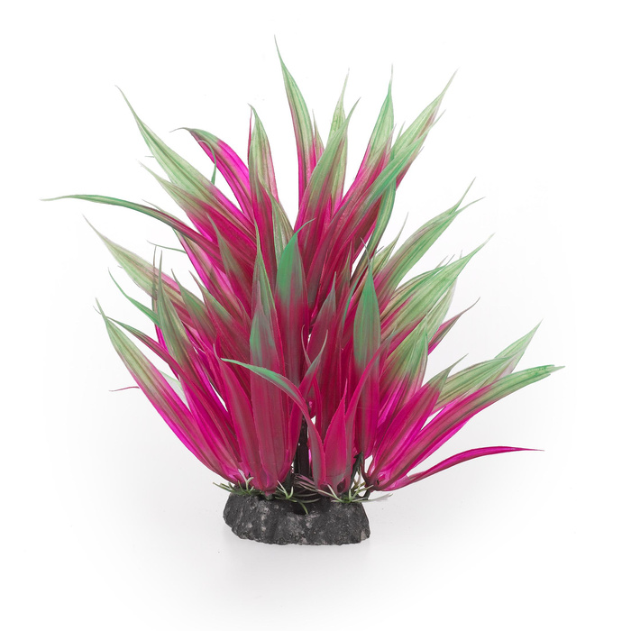 Aqua Natura Roślina do dekoracji akwarium ciemnoróżowa plastikowa 20cm trawa