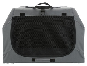 Trixie Easy Soft Kennel buda przenośna szara S-M 71x49x51cm