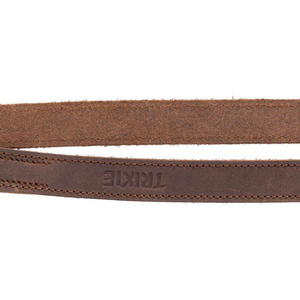 Trixie Smycz regulowana z grubej skóry Rustic XS-S: 2m/12mm ciemnobrązowa