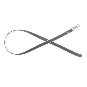 Barry King Smycz skórzana 20mm x 100cm szary/biały