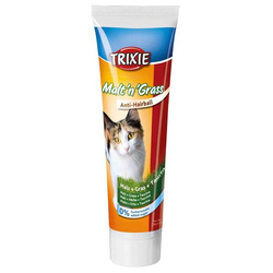 Trixie Malt'n'Grass pasta odkłaczająca słodowa z trawą 100g