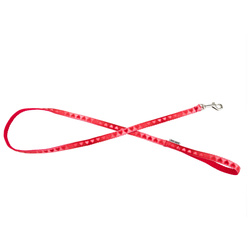 Barry King Love Heart Smycz prosta czerwona w serca 16mm/120cm