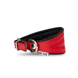 Barry King Obroża dla psa wzór chart 50mm/35cm czerwona