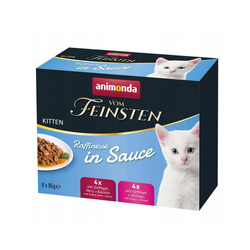 Animonda Vom Feinsten Rafifinesse Kitten 8x85g Mixpack Drób i Krewetki