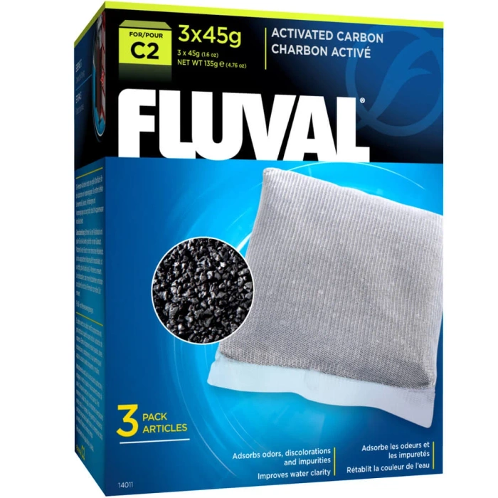 Fluval Wkład chemiczny węglowy do filtra C2 3x45g
