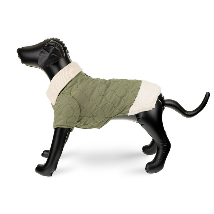 Barry King Kurtka dla psa zielona z kołnierzykiem pikowana rozmiar XS 30