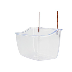 Panama Pet Karmidło do klatki dla ptaków przezroczyste 11x7,5x7cm