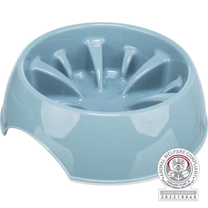 Trixie Slow Feeding różne kolory plastik/TPR 0,8l/20cm spowalniająca jedzenie