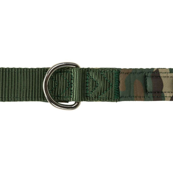 Trixie Smycz Premium podbita neoprenem M-L: 1m/20mm kamuflaż/leśny zielony Taśma parciana