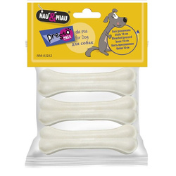 Hau&Miau kość prasowana biała 3szt 90g