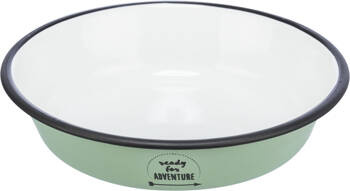 Trixie Miska dla kota zielona stal nierdzewna/emaliowana 0.2l/12cm