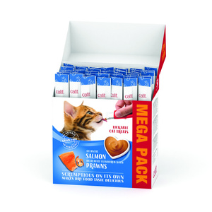 Catit Creamy Megapack przysmak dla kota łosoś z krewetkami 50x10g