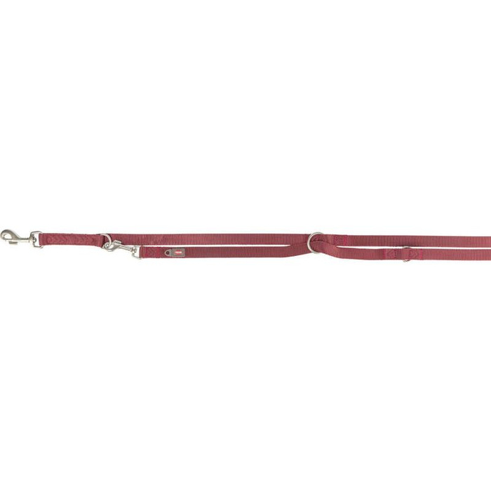 Trixie Smycz regulowana Premium taśma bordowa M-L: 2,00m/20mm