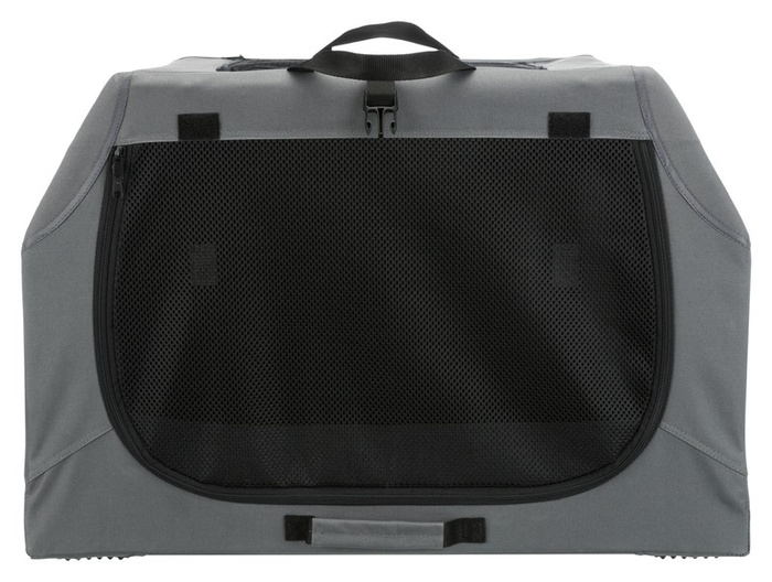 Trixie Easy Soft Kennel buda przenośna szara S-M 71x49x51cm