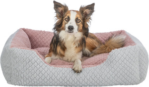 Trixie Kaline Mio Legowisko z Brzegiem Szaro-Różowe 80x65cm