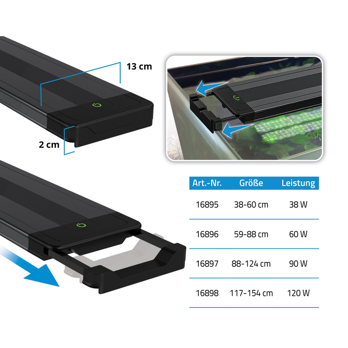 Fluval Plant Pro 4.0 LED Oświetlenie do akwarium 60W 58,9-87,5 cm bluetooth