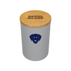 Animal Island Pojemnik na karmę dla psa S Szary 0,95L