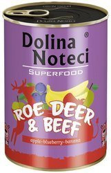 Dolina Noteci SuperFood 400g Sarna i Wołowina