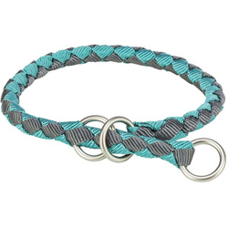 Trixie Obroża zaciskowa Cavo aqua/grafit L: 47-55cm/18mm