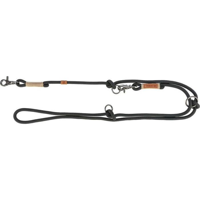 Trixie Smycz regulowana Be Nordic L-XL: 2m/13mm czarna/piaskowa linka