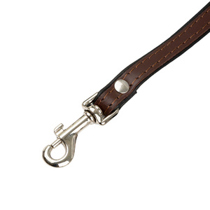 Barry King Smycz skórzana dla psa brązowy/czarny M-L 20mm/120cm