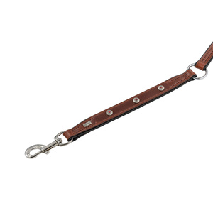 Barry King Smycz skórzana 20mm x 100cm czerwona-czarna