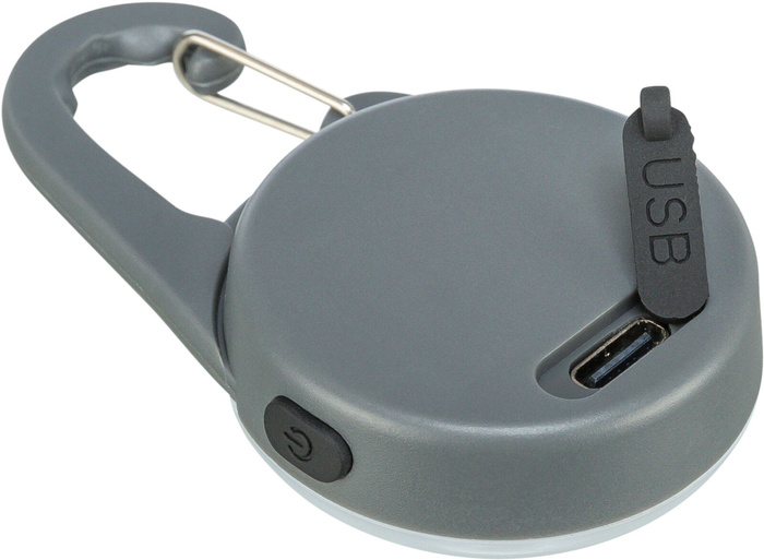 Trixie Flasher USB zawieszka świecąca dla psa grafitowa 4 × 6,5cm ze wskaźnikiem naładowania