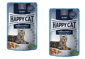 2 X HAPPYCAT CULINARY ADULT PSTRĄG W SOSIE 85G