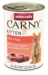 Animonda Carny Kitten z wołowiną i indykiem 400g