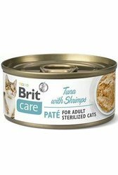 BRIT CARE CAT sterilised tuna & shrimps 70g