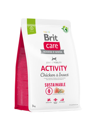 Brit Care Dog Sustainable Activity z kurczakiem i owadami 3kg