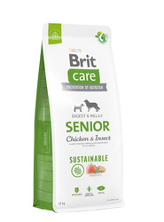 Brit Care Dog Sustainable Senior z kurczakiem i owadami 12kg