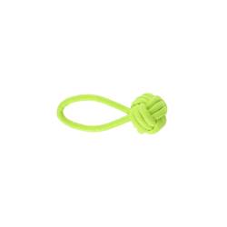 Dingo piłka z rączką ze sznura energy zielona 6x22cm