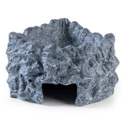 ExoTerra Wet Rock kryjówka z miską do terrarium ceramiczna L 21x155x11,5cm 150ml narożnikowa