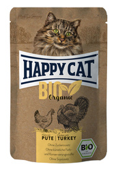 HappyCat Bio Organic Adult z kurczakiem i indykiem 85g