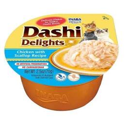 Inaba Cat Dashi Delights kurczak i przegrzebki 70g