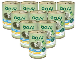 Oasy Lifestage Pate Puppy & Junior z kurczakiem 12x400g