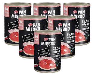 Pan Mięsko Junior z indykiem i wołowiną 6x400g