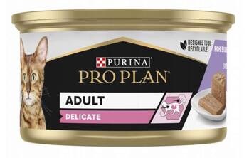 Purina Pro Plan Adult Delicate mus z indykiem 85g