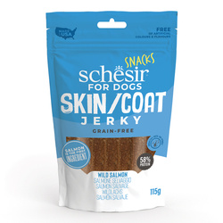 Schesir Dog Snack Skin&Coat Jerky Łosoś 115g