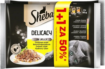 Sheba 4x85g Delicacy in jelly 1+drugi za 50% 