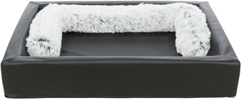 Trixie Remo Vital legowisko prostokątne czarne sztuczna skóra 90x70cm